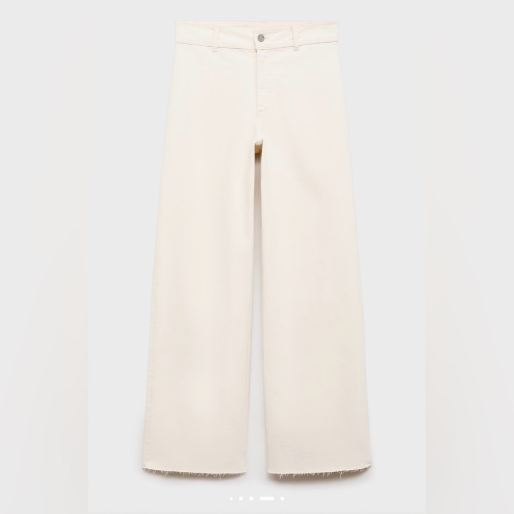 Mango High Rise Cream Jeans - Picture 5 of 7